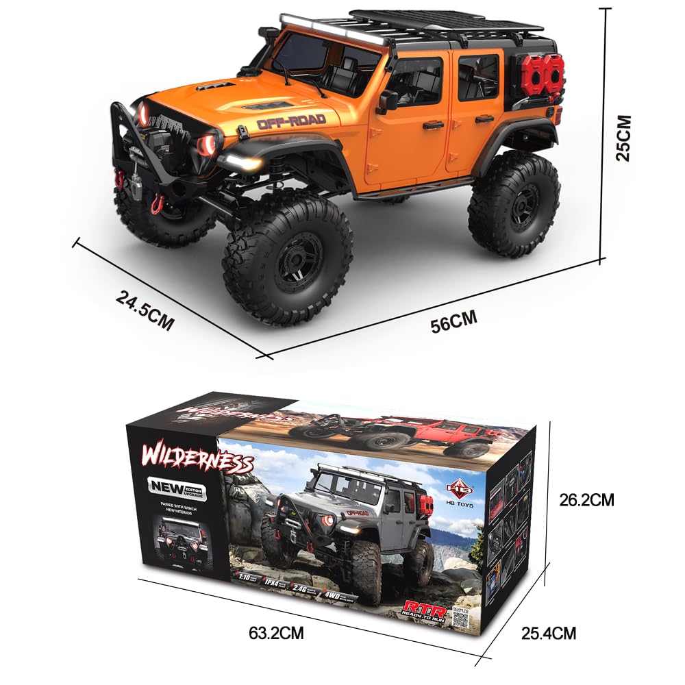 Amazon.com: JIKEFUN 1/10 RC Car HB RTR R1011 Vehículo de control